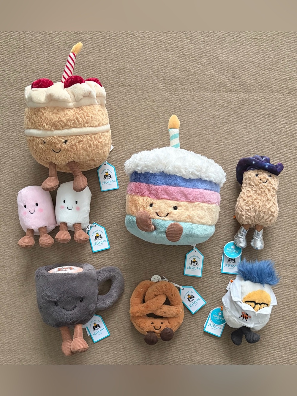 Jellycat food assorted lot NWT